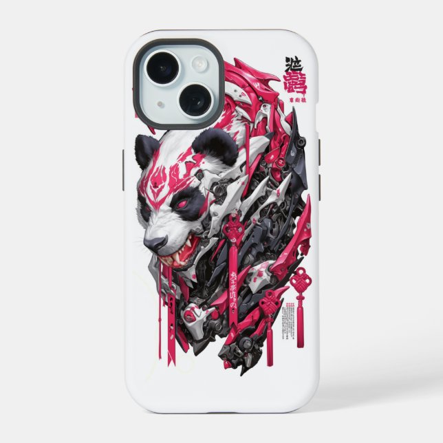 Panda Bär iPhone 15 Hülle (Rückseite)