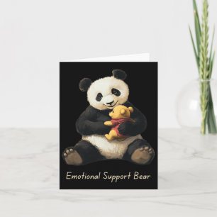 Panda-Bär mit einem Niedlichen Bär für emotionale Karte