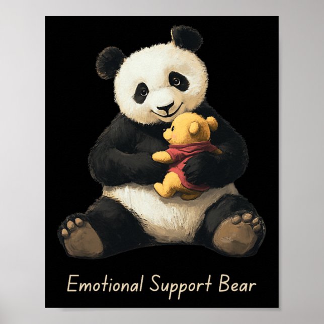 Panda-Bär mit einem Niedlichen Bär für emotionale  Poster (Vorne)