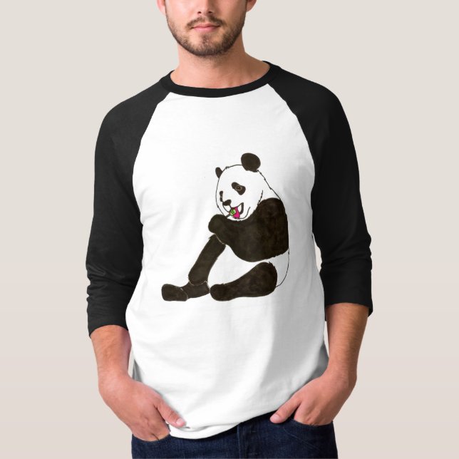 PANDA-BÄR MIT SAUGER T-Shirt (Vorderseite)