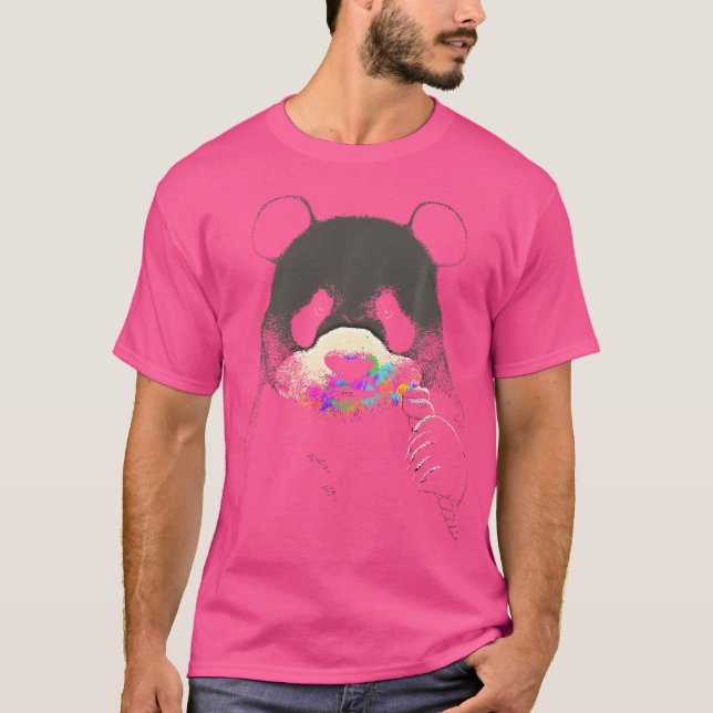 Panda Bär Panda Einhorn T-Shirt (Vorderseite)