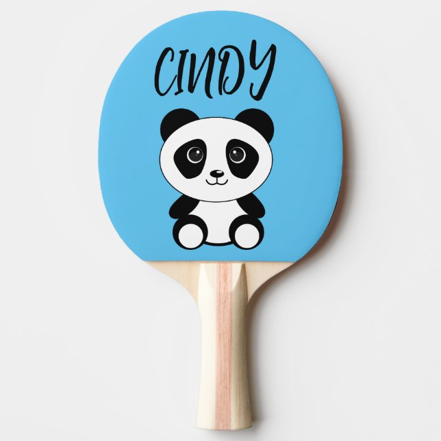 PANDA BAR PERSONALISIERT PONG PADDLE TISCHTENNIS SCHLÄGER (Vorderseite)