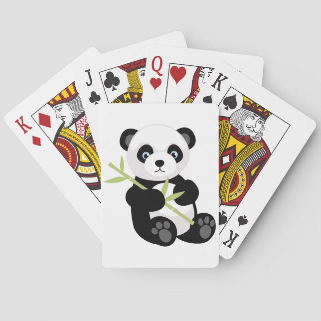 Panda-Bär Spielkarten (Rückseite)