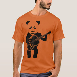 Panda Bär spielt akustische Gitarre T-Shirt