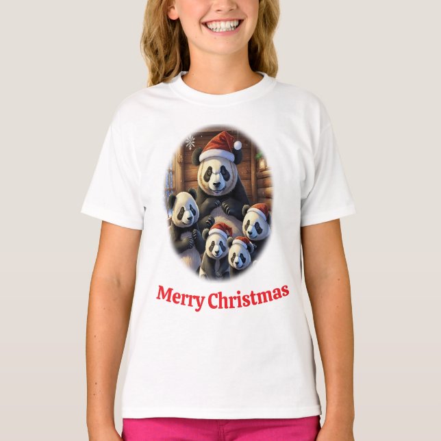 Panda-Bär-T-Shirts T-Shirt (Vorderseite)