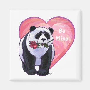 Panda Bär Valentinstag Magnet