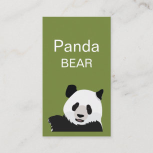 Panda Bär Visitenkarte