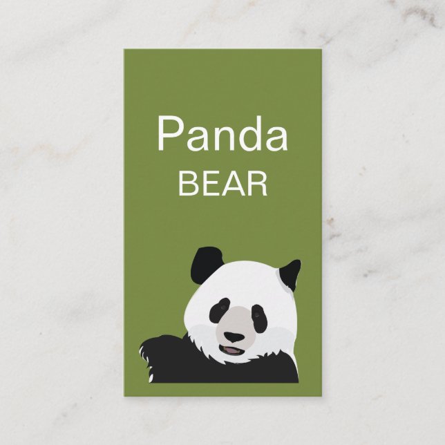  Panda Bär Visitenkarte (Vorderseite)