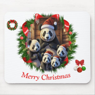 Panda Bär Weihnachten Mousepad