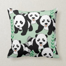 Panda-Bären grafisch Kissen