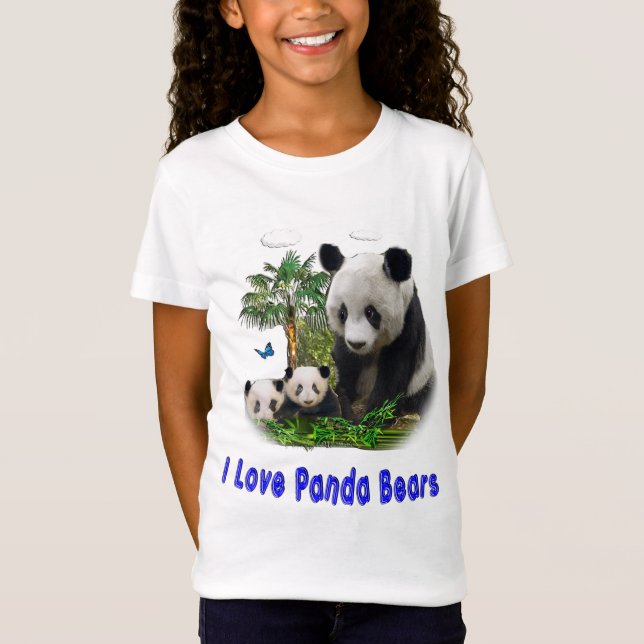 Panda-Bären T-Shirts (Vorderseite)