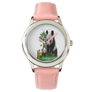 Panda-Bärengabe Armbanduhr