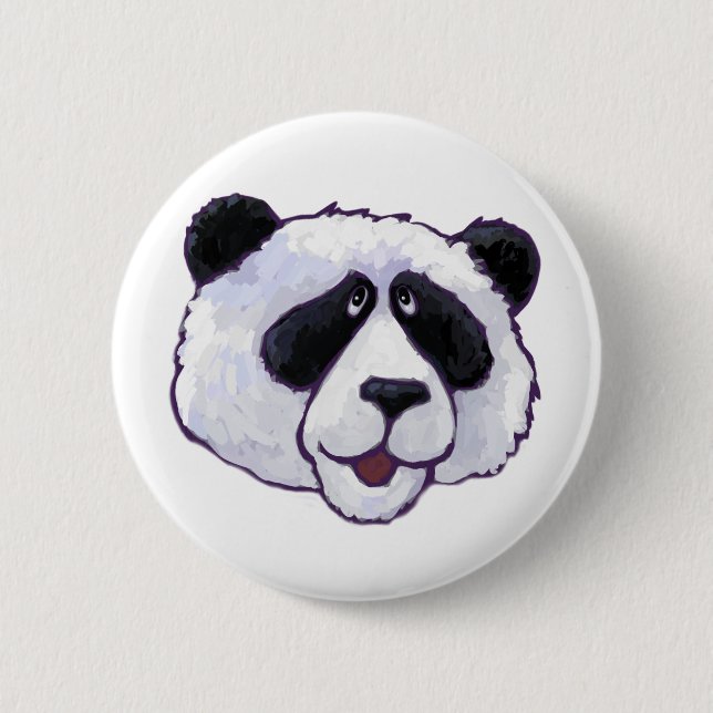Panda Bärengeschenke und Zubehör Button (Vorderseite)