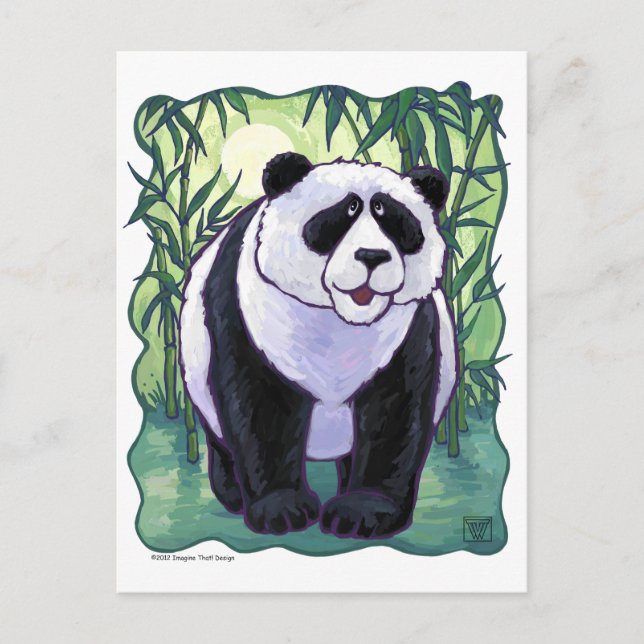 Panda Bärengeschenke und Zubehör Postkarte (Vorderseite)