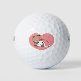 Panda Bärenpaar, Niedliche Bubu und Dudu-Schläger  Golfball