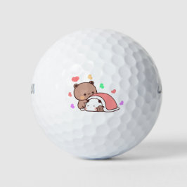 Panda Bärenpaar, Niedliche Bubu und Dudu-Schläger  Golfball
