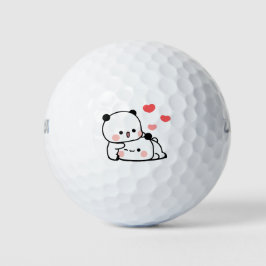 Panda Bärenpaar, Niedliche Bubu und Dudu-Schläger  Golfball