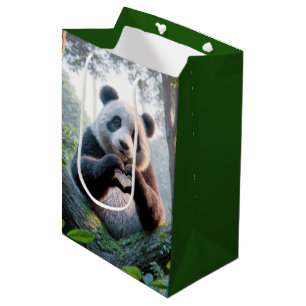 Panda Bärenpaare in Herzform Mittlere Geschenktüte
