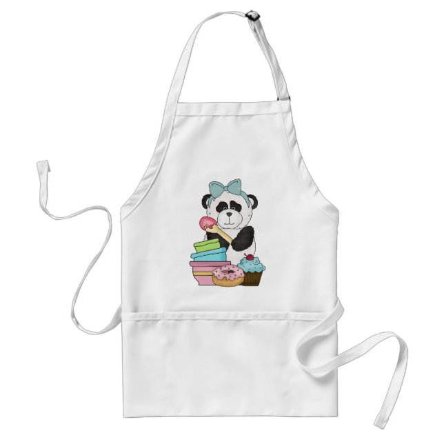 Panda-Bärn-Bonbon-Leckereien Schürze (Vorne)