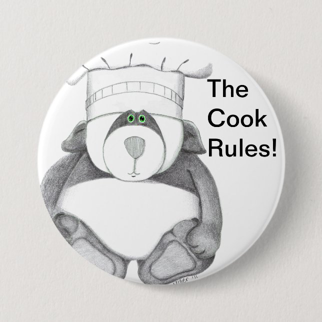 Panda-Bärn-Kochs-Bild Button (Vorderseite)
