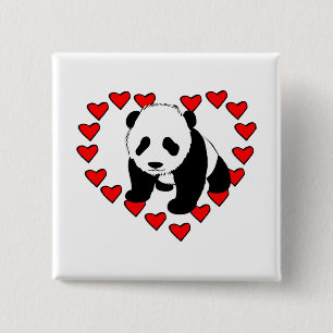 Panda-Bärn-Liebe Button