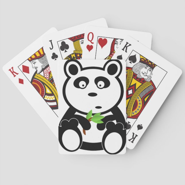 Panda-Bärn-Schwarz-weiße Schicksals-Geschenke Spielkarten (Rückseite)