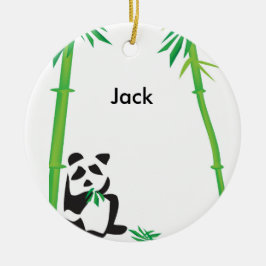 Panda-Bärnverzierung! Keramikornament