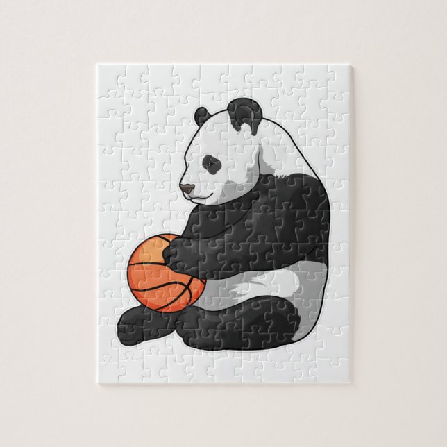 Panda Basketball-Spieler Basketball (Vertikal)