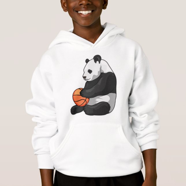 Panda Basketball-Spieler Basketball Hoodie (Vorderseite)