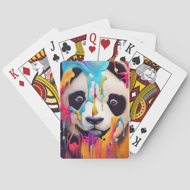 Panda Bear Animal Discovery Adventure Nature Spielkarten (Rückseite)
