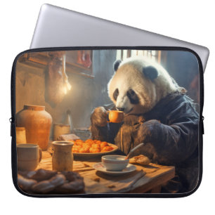 Panda Bear Animal Fun Kochen Küche glückliche Zeit Laptopschutzhülle