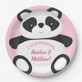 Panda Bear Baby Dusche Pappteller