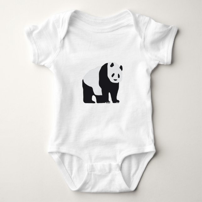 Panda Bear Baby Strampler (Vorderseite)