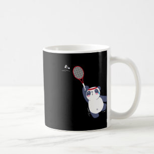 Panda Bear Badminton Player Single verdoppeln Ace  Kaffeetasse