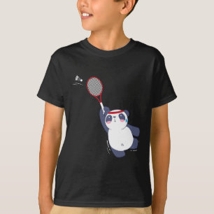 Panda Bear Badminton Player Single verdoppeln Ace  T-Shirt