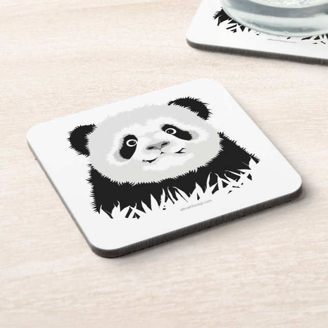 Panda Bear Beverage Coaster Getränkeuntersetzer (Linke Seite)