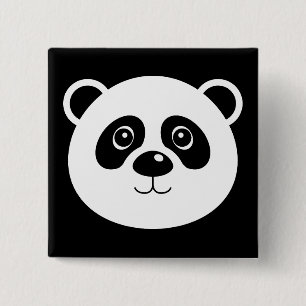 Panda Bear Button Abzeichen Button
