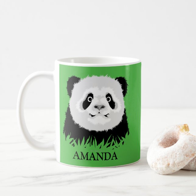 Panda Bear Café Mug (Avec donut)