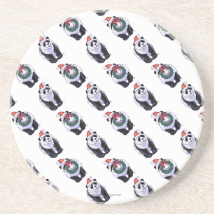 Panda Bear Christmas Getränkeuntersetzer