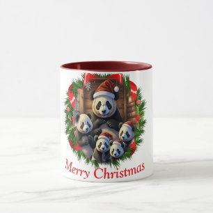 Panda Bear Christmas Tasse