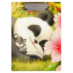 Panda Bear/Clipboard Klemmbrett