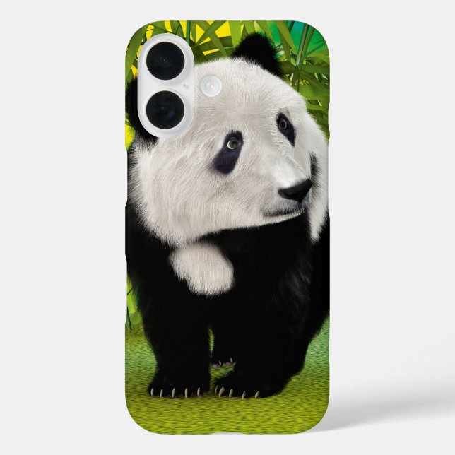 Panda Bear Cub iPhone 16 Hülle (Rückseite)
