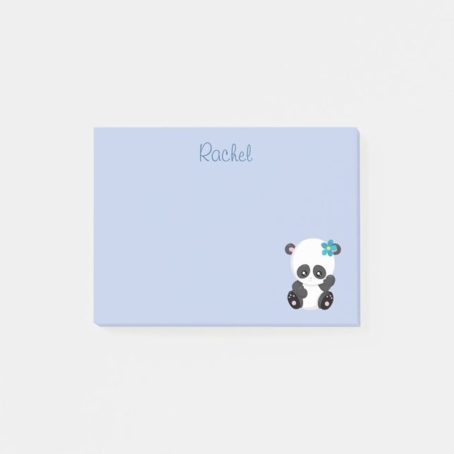 Panda Bear Cutness Post-it Klebezettel (Vorderseite)