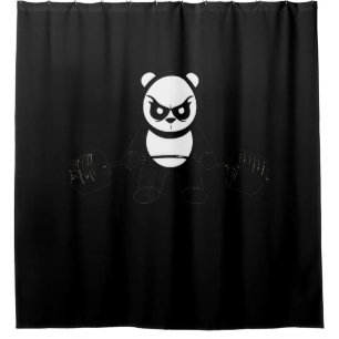 Panda Bear Deadlift - Premium Gym Duschvorhang