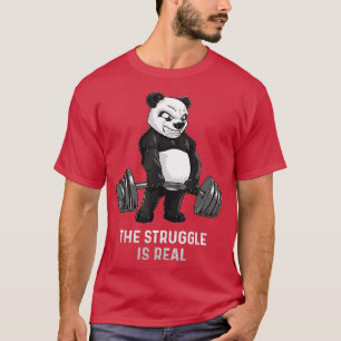Panda Bear Deadlift SHIR Powerlifter Funny Bodybui T-Shirt