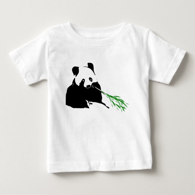 Panda Bear Designs auf Babytuch Baby T-shirt (Vorderseite)