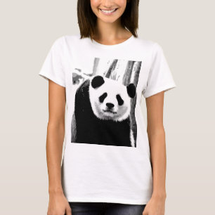 Panda Bear Doppelseitendesign Custom Women T-Shirt