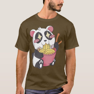 Panda Bear Eating Ramen Noodles Japanisch Ramen Pa T-Shirt