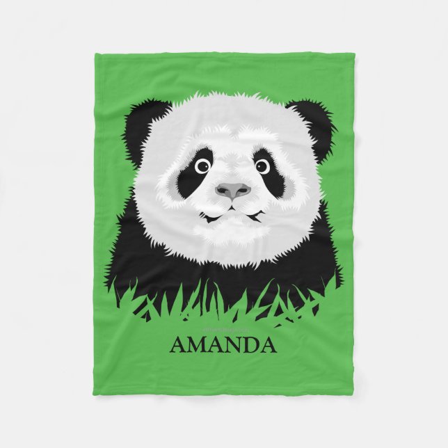 Panda Bear Fleece Blanket (Vorderseite)