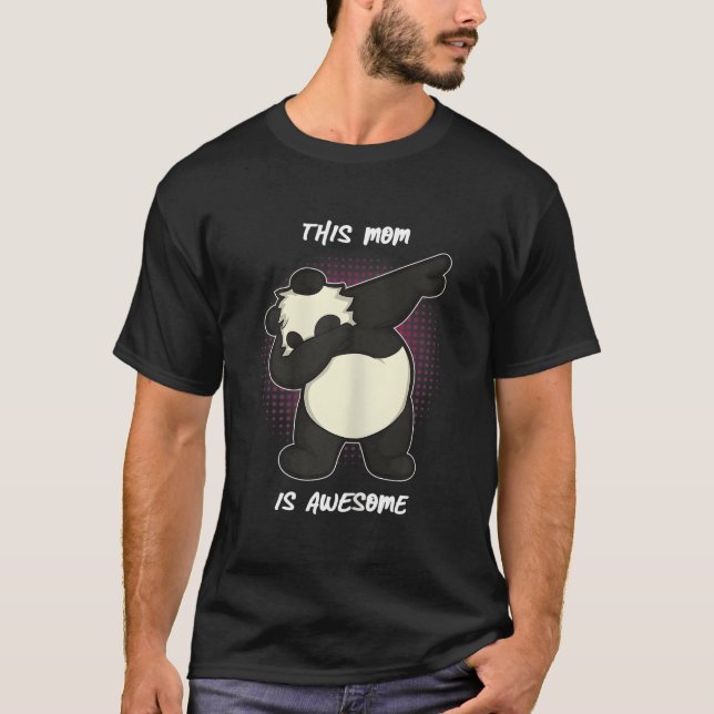 Panda Bear For Mom On Mother'S Day T-Shirt (Vorderseite)
